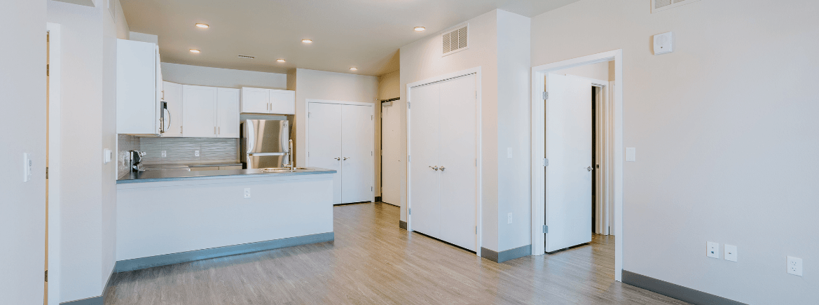 Flats at Ford Living/Kitchen